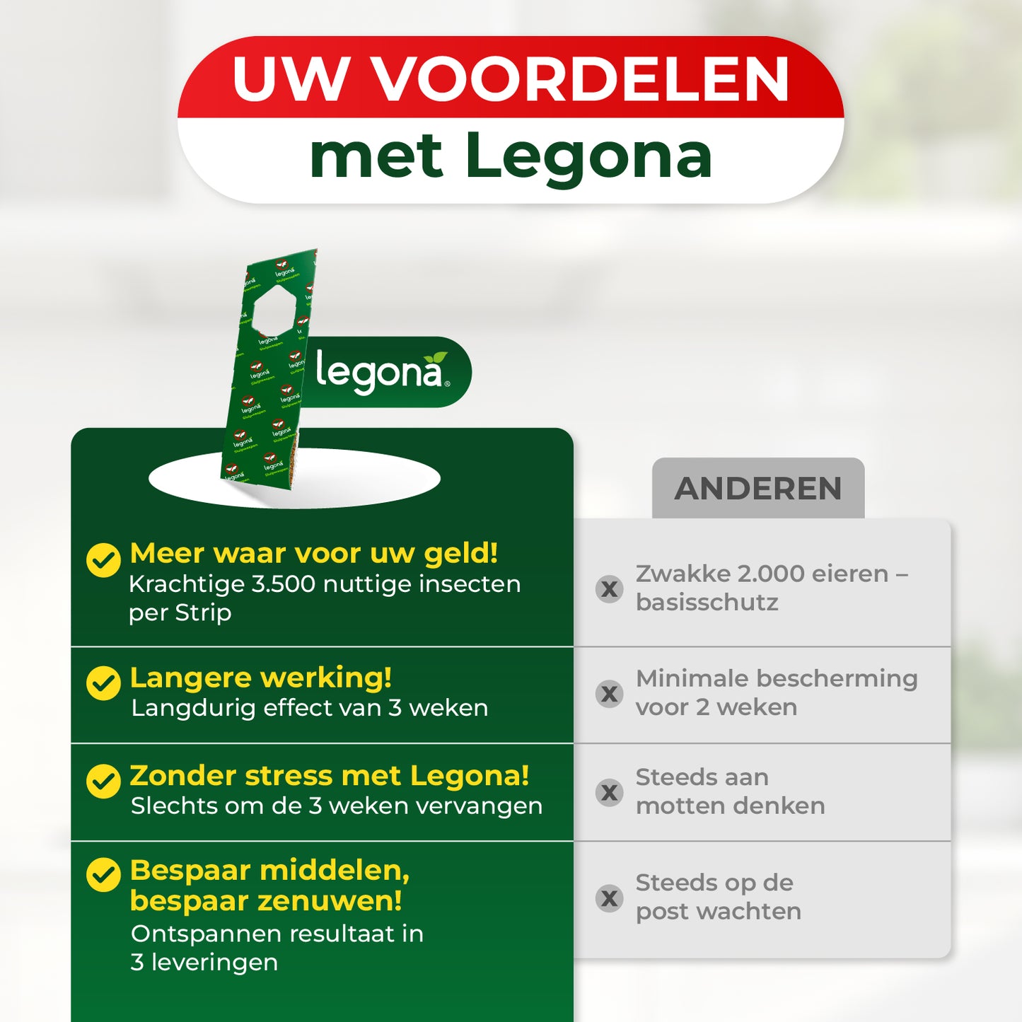 Sluipwespen tegen voedselmotten