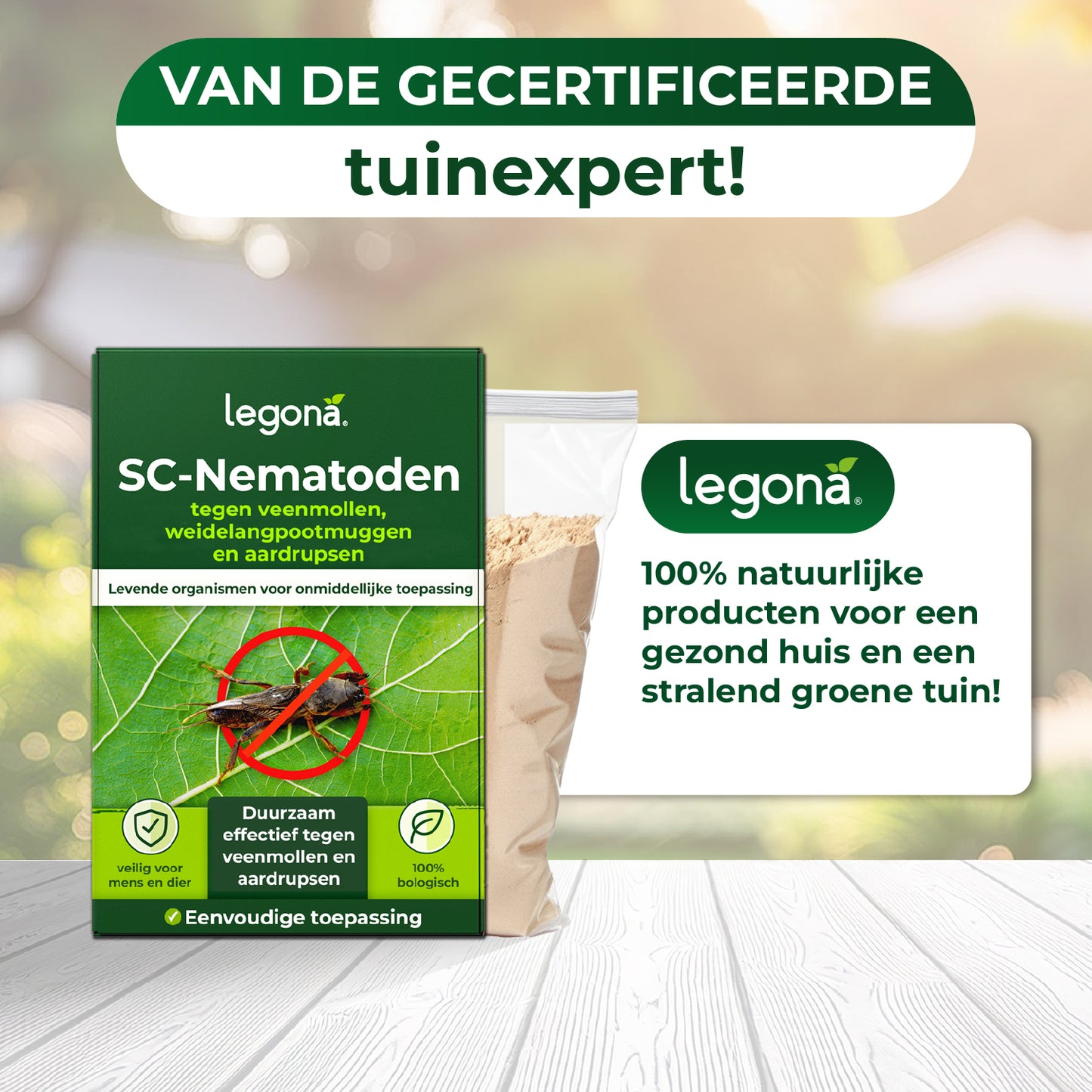 Aaltjes tegen veenmollen en langpootmuggen