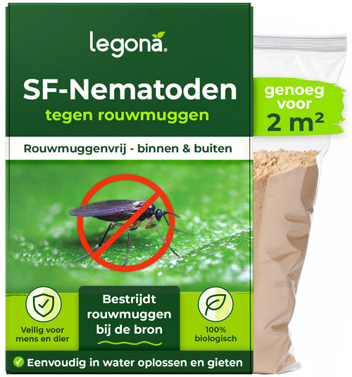 SF-Nematoden tegen varenrouwmuggen / rouwvliegjes